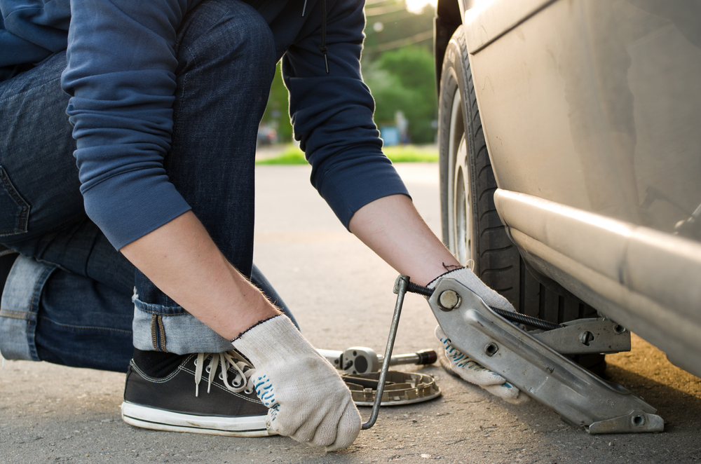 change a tire