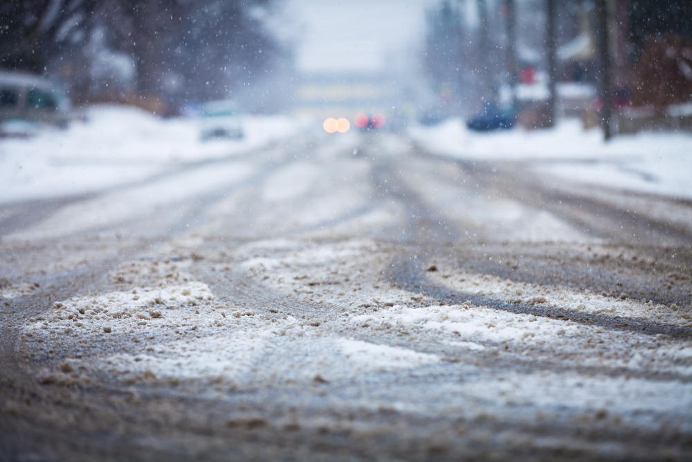 Frozen road