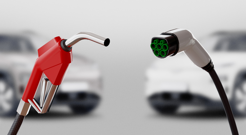 Gas pump and electric charger