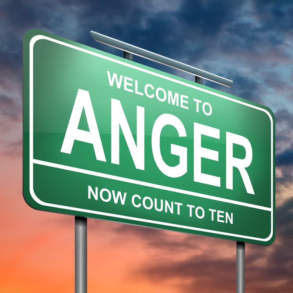 road rage sign